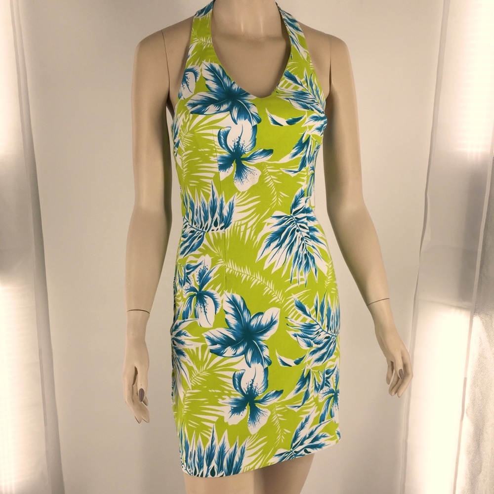 Jodi Kristopher Halter Floral Dress